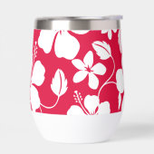 HAWAIIAN (HULA) HIBISCUS PATROON IN ROOD (Links)