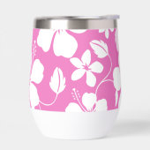 HAWAIIAN (HULA) HIBISCUS PATROON IN ROZE (Links)