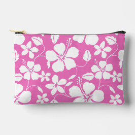 HAWAIIAN HULA (HIBISCUS) PATROON IN ROZE ETUI