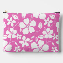 HAWAIIAN HULA (HIBISCUS) PATROON IN ROZE