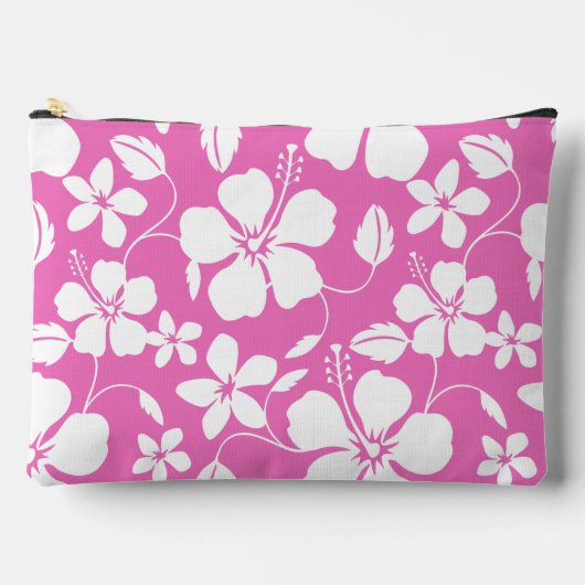 HAWAIIAN HULA (HIBISCUS) PATROON IN ROZE ETUI (Voorkant)
