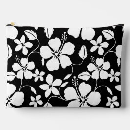 HAWAIIAN HULA (HIBISCUS) PATROON IN ZWART ETUI