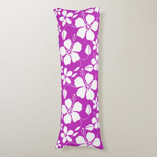 HAWAIIAN HULA (HIBISCUS) RASPBERRY LICHAAMSKUSSEN (Voorkant Verticaal)