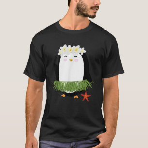 Hawaiian Hula Penguin Luau Party Hawaii Gift voor T-shirt