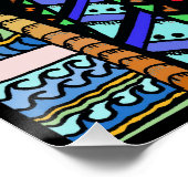 Hawaiian Ink doedle, kleur Poster (Hoek)