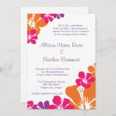 Hawaiian Invite Kaart (Voorkant / Achterkant)