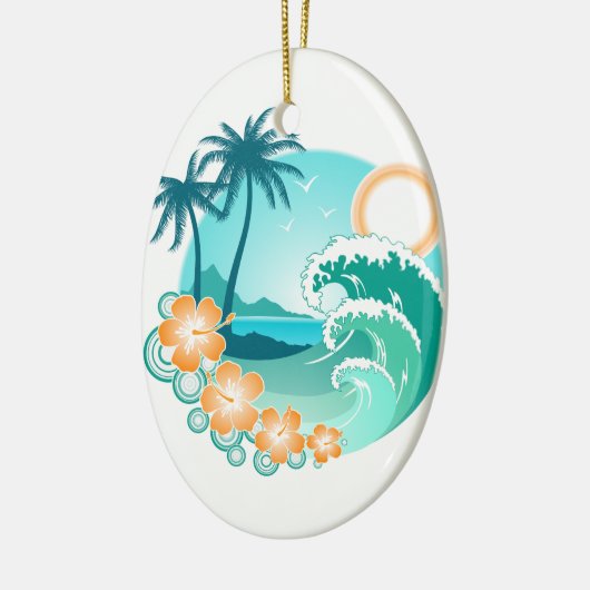 Hawaiian Island 1 Keramisch Ornament (Links)