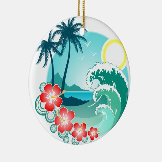 Hawaiian Island 2 Keramisch Ornament (Rechts)