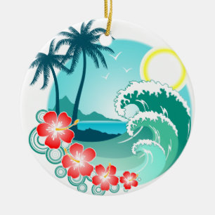 Hawaiian Island 2 Keramisch Ornament