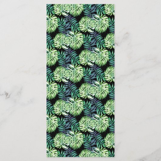 Hawaiian Island Beach Wedding Menu (Achterkant)