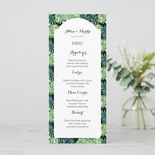 Hawaiian Island Beach Wedding Menu (Staand voorkant)