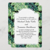 Hawaiian Island Beach Wedding Monsterra Deliciosa Kaart (Voorkant / Achterkant)