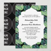 Hawaiian Island Beach Wedding Monsterra Deliciosa Kaart (Voorkant / Achterkant)