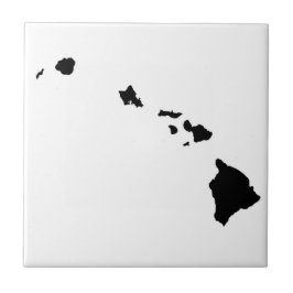 Hawaiian Island Chain Ceramic Tile Tegeltje