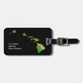 Hawaiian Island Chain in Abstract Art Bagagelabel (Voorkant horizontaal)