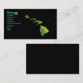 Hawaiian Island Chain in Digital Art Visitekaartje (Voorkant / Achterkant)