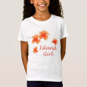 Hawaiian Island Girl Tropical Floral Luau T-shirt