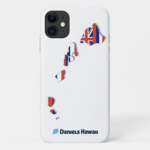 Hawaiian Island & Hawaiian Flag iPhone 11 Hoesje