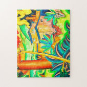 Hawaiian Island Honolulu Home Kleurrijk Legpuzzel (Verticaal)