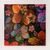 Hawaiian Island Style Hibiscus Flower Pattern Legpuzzel (Horizontaal)