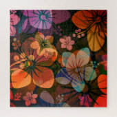 Hawaiian Island Style Hibiscus Flower Pattern Legpuzzel (Verticaal)
