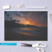 Hawaiian Island Sunset Beach Tissuepapier (Craft)