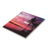 Hawaiian Island Sunset Tegeltje (Zijkant)