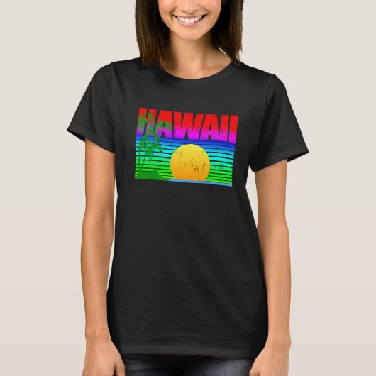 Hawaiian Islands Aloha State T-shirt (Voorkant)