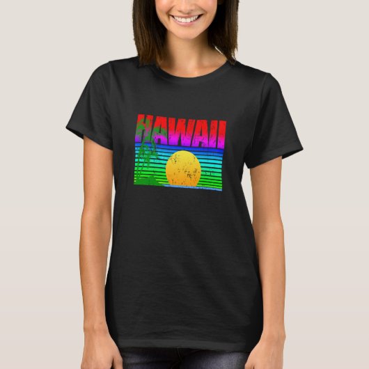 Hawaiian Islands Aloha State T-shirt (Voorkant)