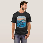 Hawaiian Islands Humpback Whale National Marine Sa T-shirt (Voorkant volledig)