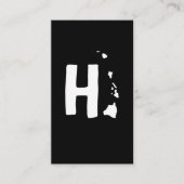 Hawaiian Islands Map Hawaii Maui Oahu Island Visitekaartje (Voorkant)