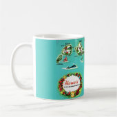 Hawaiian Islands Map Mug Koffiemok (Links)
