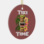 Hawaiian Islands Tiki Statue Keramisch Ornament (Rechts)