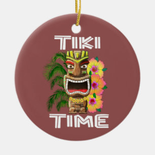Hawaiian Islands Tiki Statue Keramisch Ornament