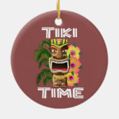 Hawaiian Islands Tiki Statue Keramisch Ornament (Achterkant)