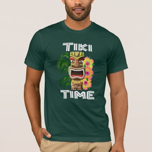 Hawaiian Islands Tiki Statue T-shirt (Voorkant)