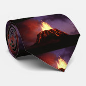 Hawaiian Islands Volcano Stropdas (Opgerold)