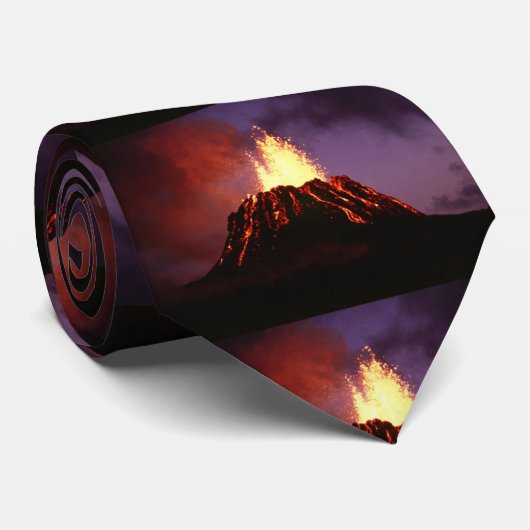 Hawaiian Islands Volcano Stropdas (Opgerold)