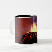 Hawaiian Islands Volcano Tweekleurige Koffiemok (Voorkant links)