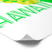 Hawaiian Islands Yellow Hibiscus Flower Poster (Hoek)