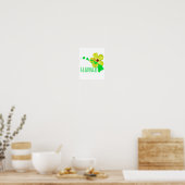 Hawaiian Islands Yellow Hibiscus Flower Poster (Keuken)