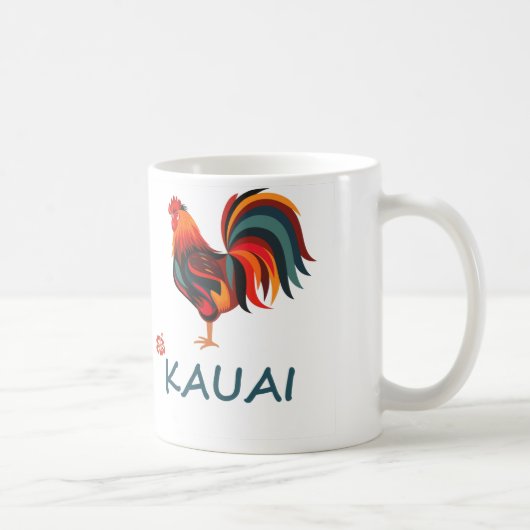 Hawaiian Kauai Wild Rooster Koffiemok (Rechts)