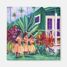 Hawaiian Keiki Hula Girls Magneet