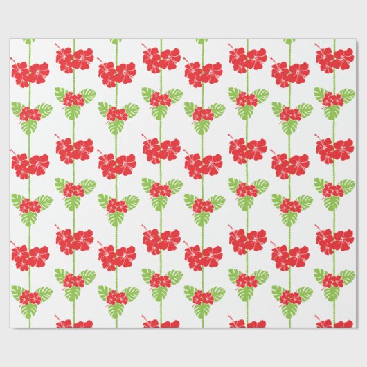 hawaiian kerst heilily cadeaupapier (Vlak)