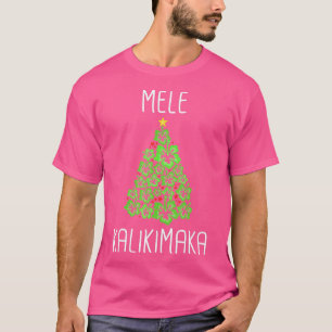 Hawaiian kerstboom Mele Kalikimaka Hawaii Tro T-shirt