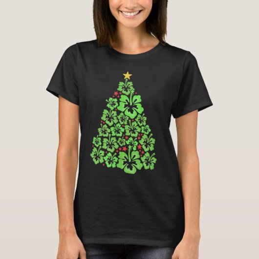Hawaiian kerstboom Mele Kalikimaka Hawaii Tro T-shirt (Voorkant)