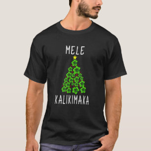 Hawaiian kerstboom Mele Kalikimaka Hawaii Tro T-shirt