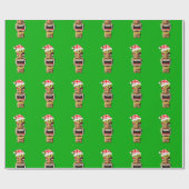 Hawaiian Kerstkerstkerstkerstkerstkerstkerstkersti Cadeaupapier (Vlak)