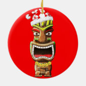 Hawaiian Kerstkerstkerstkerstkerstkerstkerstkersti Keramisch Ornament (Achterkant)