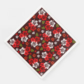 Hawaiian Kerstmis Hibiscus Napkin Servet (Hoek)